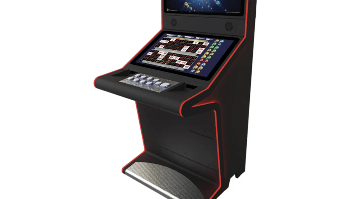 Electronic Video Bingo Digital Multi-Card Display and Ball Blower