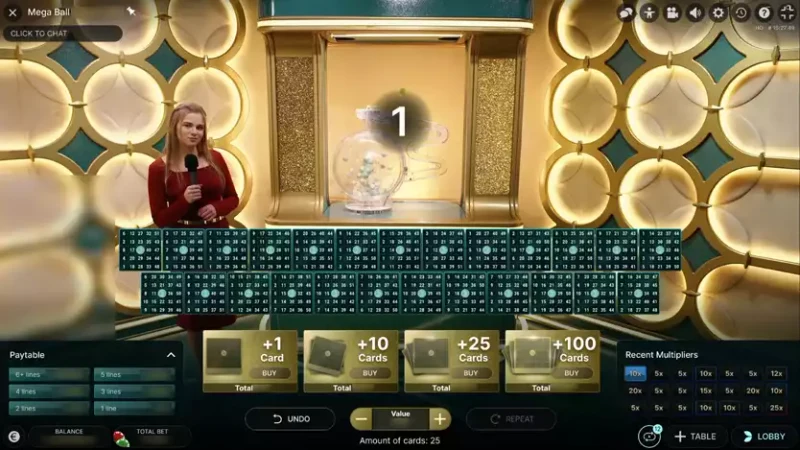 Multiplier Card Lines Completion and Final Mega Ball Payout Ratios