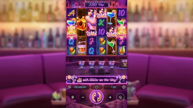 Wilds-on-the-Way Progression and High-Return Cocktail Free Spins