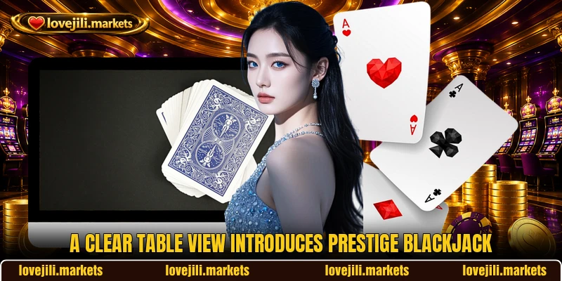 A clear table view introduces Prestige Blackjack A clear table view introduces Prestige Blackjack
