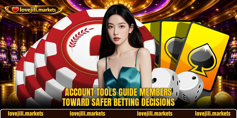 Account tools guide members toward safer betting decisions
