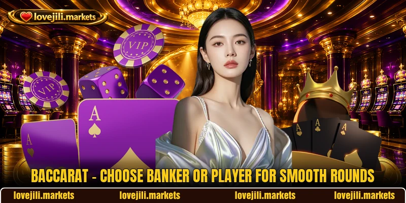Baccarat - Choose Banker Or Player For Smooth Rounds