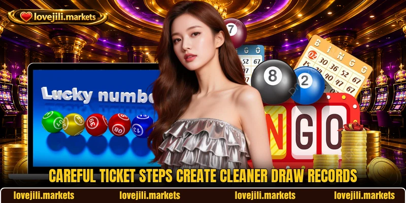 Careful ticket steps create cleaner draw records