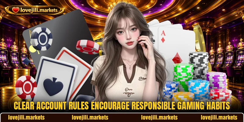 Clear account rules encourage responsible gaming habits