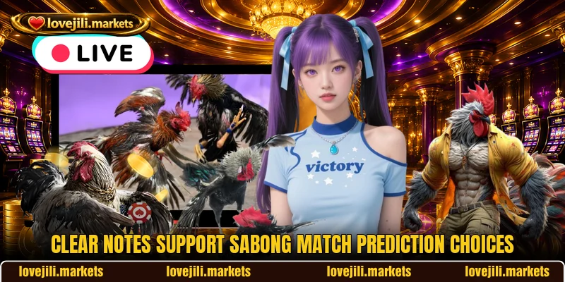 Clear notes support Sabong Match Prediction choices Clear notes support Sabong Match Prediction choices