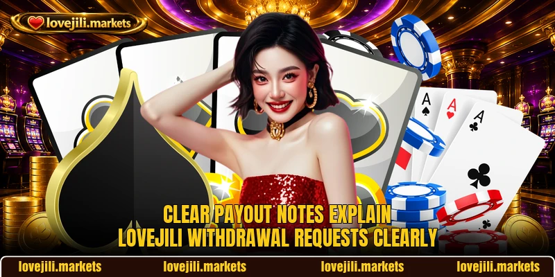 Clear payout notes explain LOVEJILI withdrawal requests clearly