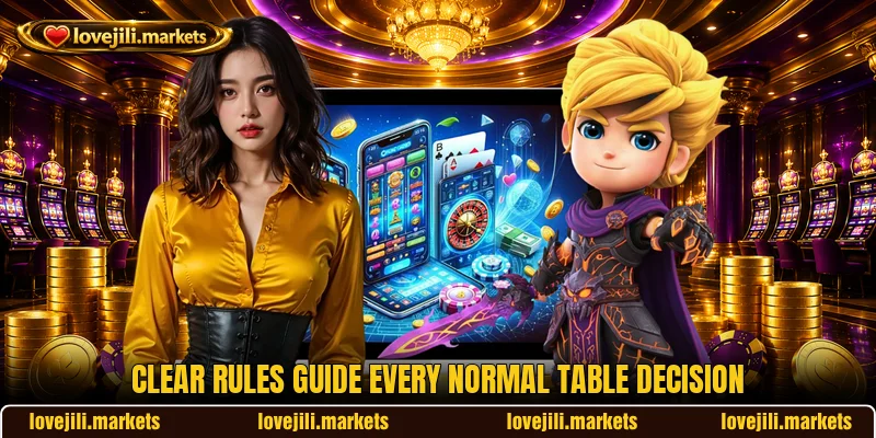 Clear rules guide every normal table decision Clear rules guide every normal table decision