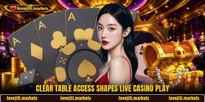 Clear table access shapes live casino play Clear table access shapes live casino play