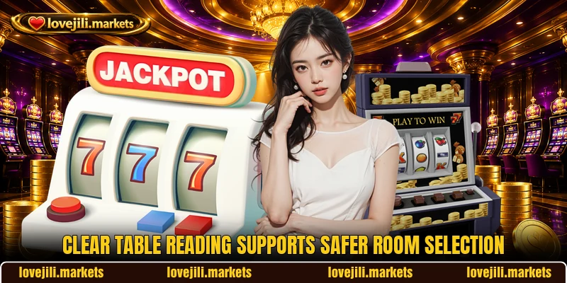Clear table reading supports safer room selection Clear table reading supports safer room selection