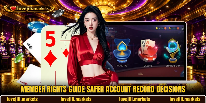 Member rights guide safer account record decisions