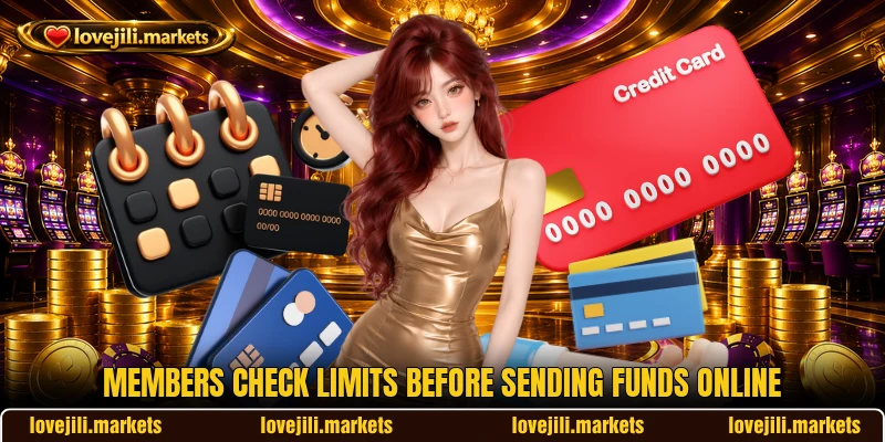 Members check limits before sending funds online Members check limits before sending funds online