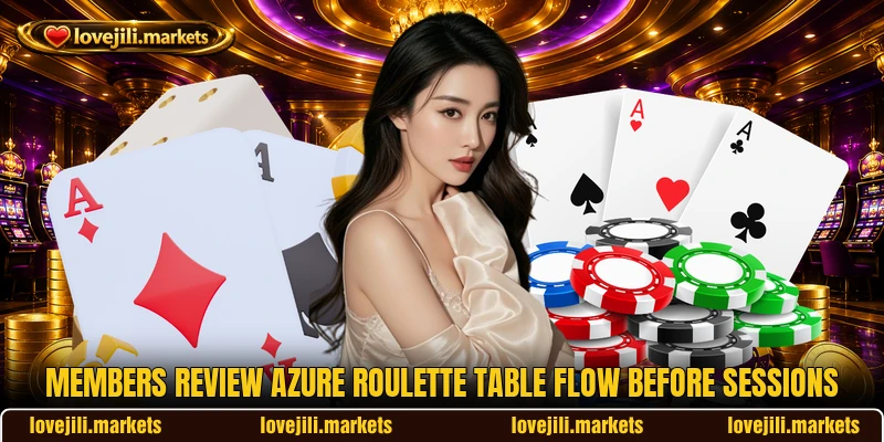 Members review Azure Roulette table flow before sessions