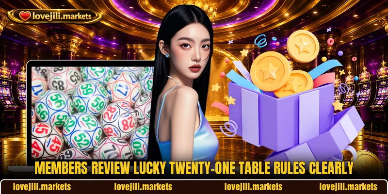 Members review Lucky Twenty-One table rules clearly