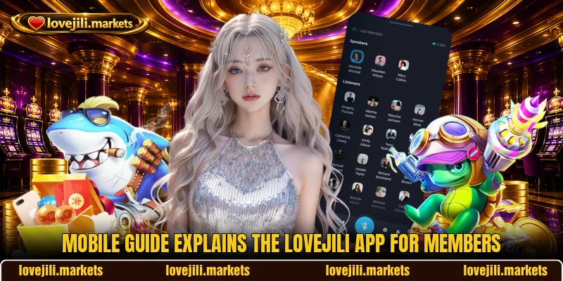 Mobile guide explains the LOVEJILI app for members