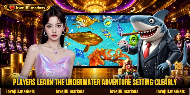 Players learn the Underwater Adventure setting clearly Players learn the Underwater Adventure setting clearly