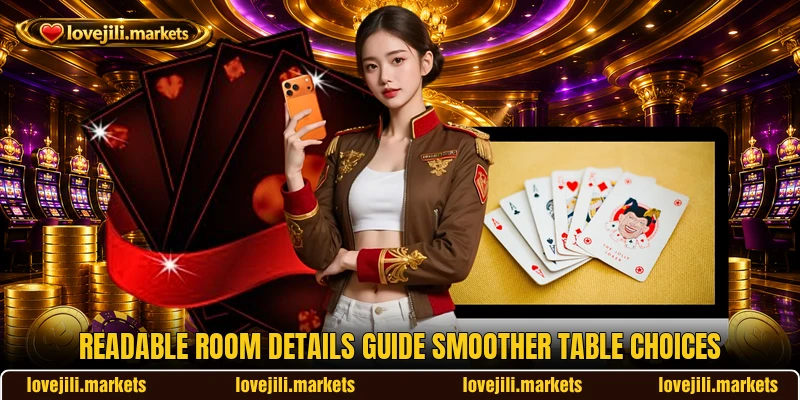 Readable room details guide smoother table choices