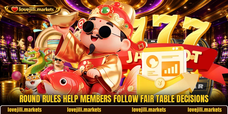Round rules help members follow fair table decisions Round rules help members follow fair table decisions