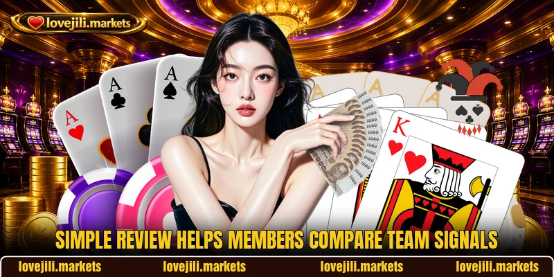 Simple review helps members compare team signals