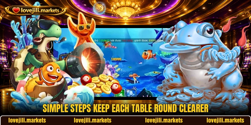 Simple steps keep each table round clearer Simple steps keep each table round clearer